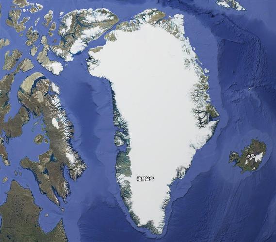 北美洲最大岛屿:格陵兰岛(216.6万平方公里)