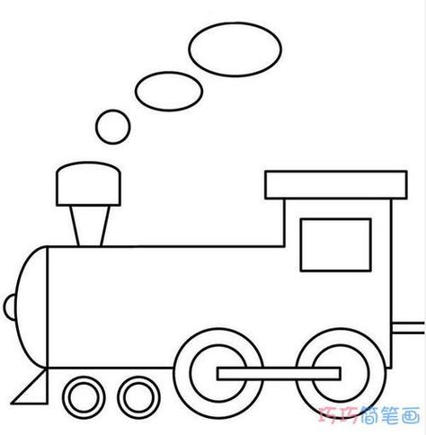 有关火车简笔画图片大全儿童幼儿小火车简笔画图片 简笔画