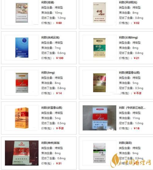 中国各类名烟价格表_中国高端名烟_中国十大名烟排名