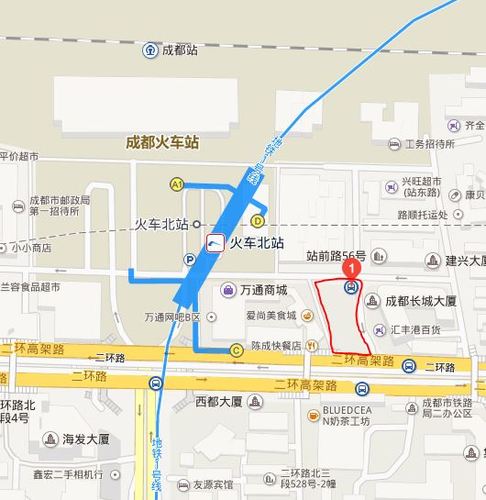 成都火车北站公交站东具体位置在哪儿