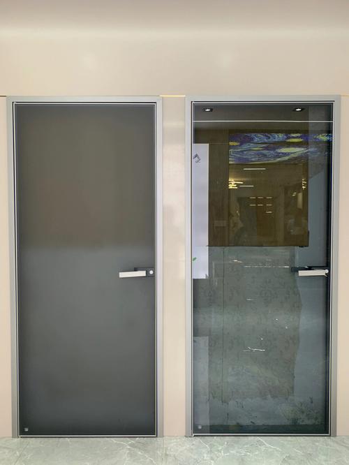 铝合金房门铝框玻璃室内门