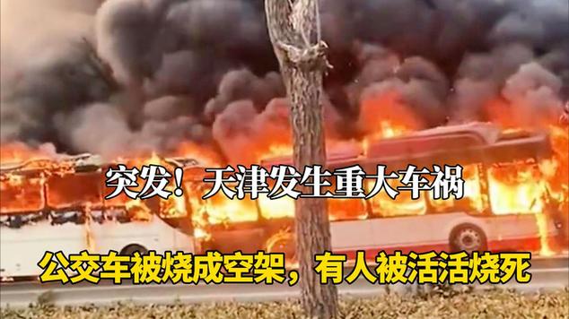 天津发生重大车祸:公交车被烧成空架,有人被活活烧死|中国文物|中国
