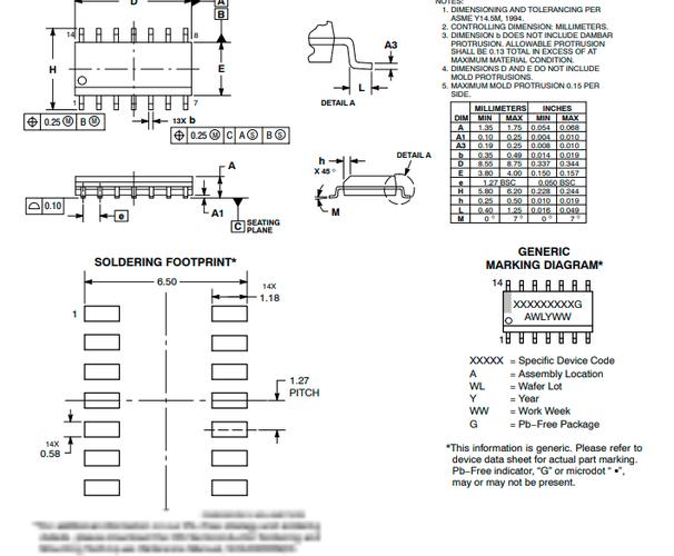 lm324adr2g四路运算放大器芯片中文资料pdf数据手册引脚图产品手册