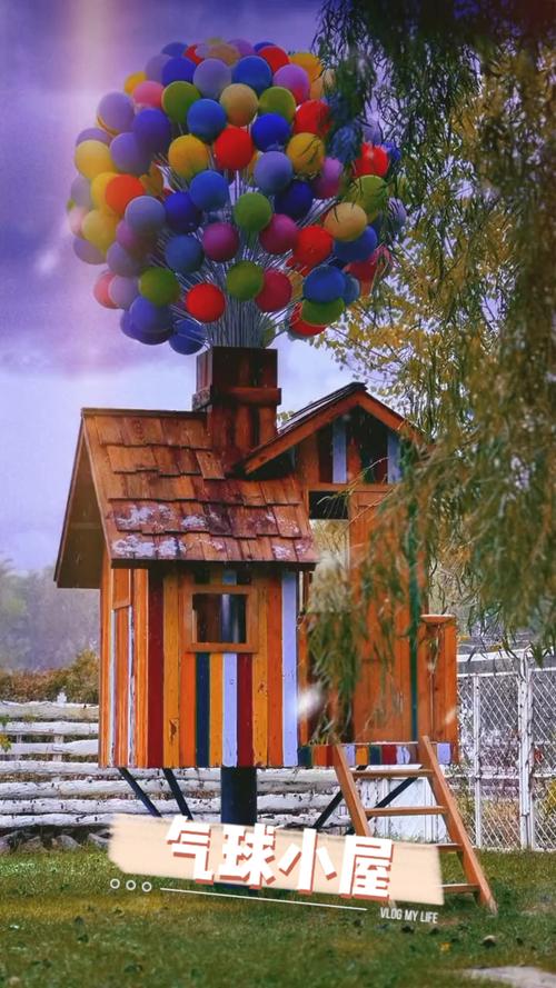 气球小屋环球飞屋环游记屋子