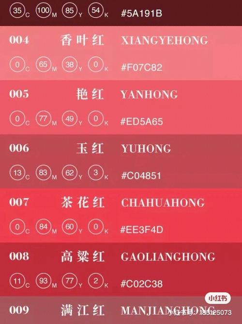 96中国传统配色卡名称及cmyk/rgb值图鉴#色彩搭配