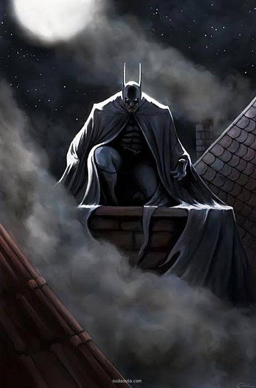 霸气蝙蝠侠主题插画图赏
