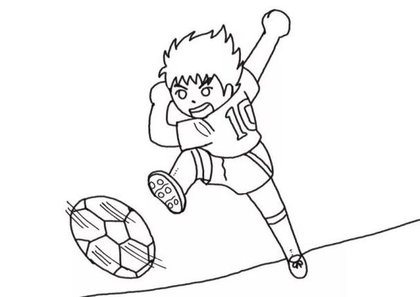 我的足球梦 踢足球的小男孩简笔画-图6