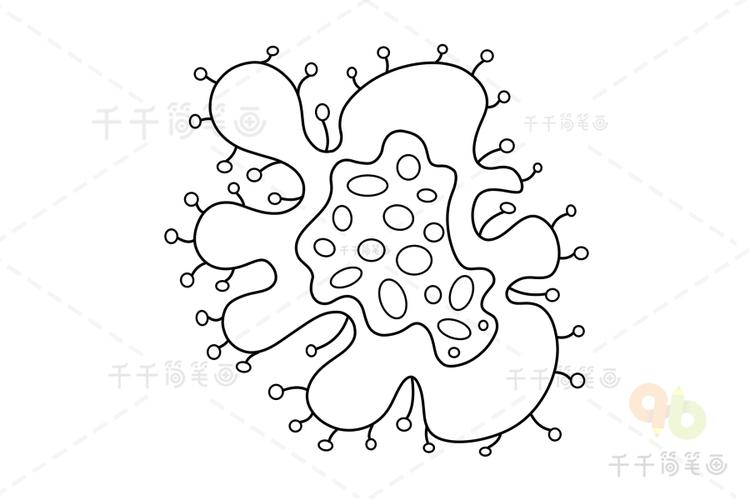 细菌简笔画教程