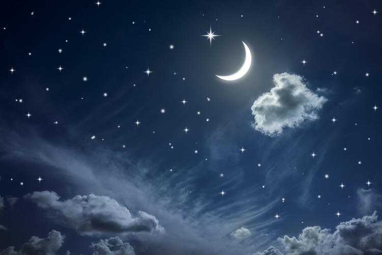 天空,星星,月亮,夜空