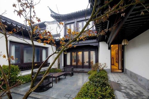 中式风格合院别墅,每户都带纯天然温泉
