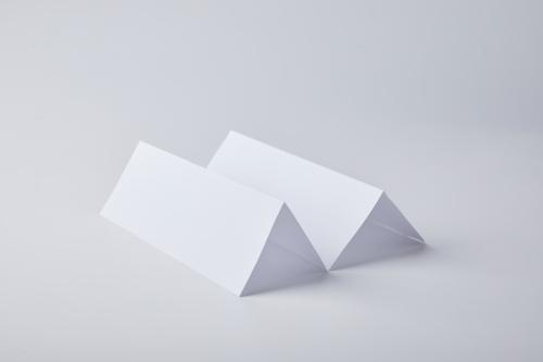 空白纸张折叠 白色