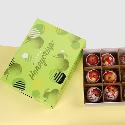 辛晟新品节日苹果包装盒12只装阿克苏苹果进口烫金苹果礼盒空盒子