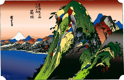 日本浮仕绘与彩绘[风景和人物]图片