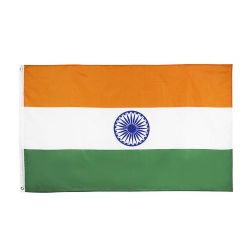 跨境 亚马逊 现货90x150cm 双线卷边 印度国旗 4号旗