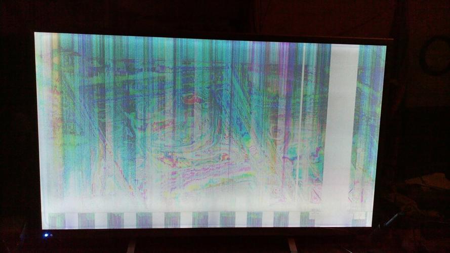 山寨机led50寸液晶电视出现下面画面是逻辑板坏或屏坏呢?