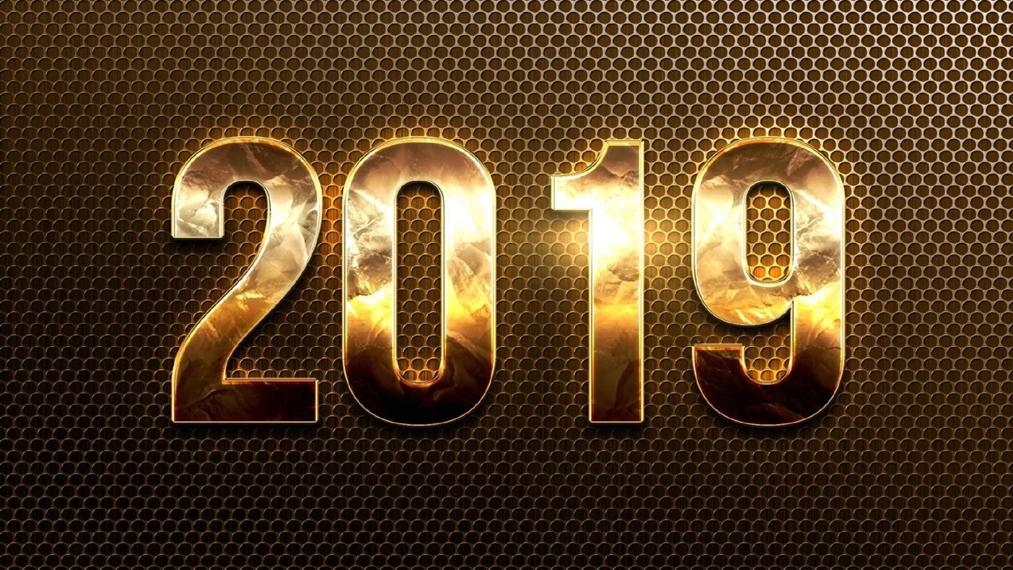 2019数字新年创意桌面壁纸