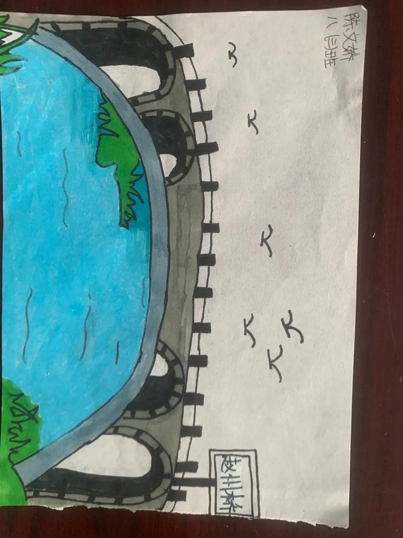 原创绘画 《中国石拱桥》之赵州桥示意图 - 抖音