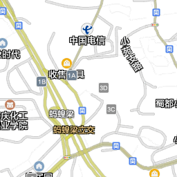 重庆江北观音桥商圈景区卫星地图