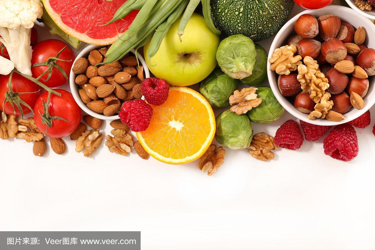 健康食品,水果和蔬菜