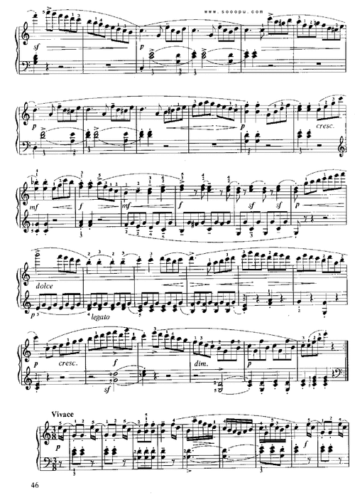 小奏鸣曲(op.55 no.1) 键盘类 钢琴钢琴曲谱(图2)