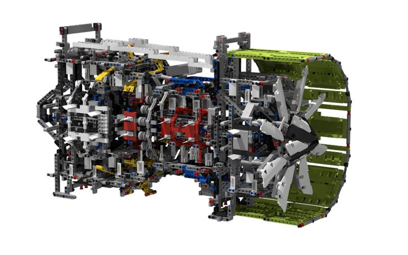 涡轮风扇发动机 lego乐高 technic科技/机械 moc_哔哩哔哩_bilibili