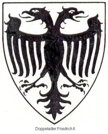 神圣罗马帝国霍亨斯道芬王朝的腓特烈二世将"金底黑色的双头鹰"作为