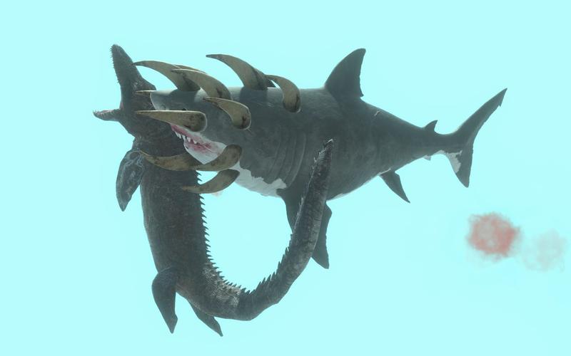动物起义模拟器突变巨齿鲨vs精英兵种