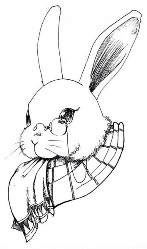橡皮章素材兔子