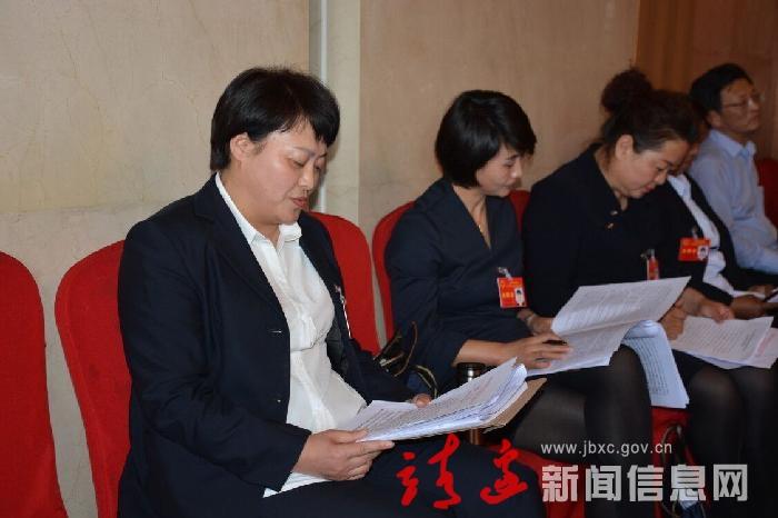 靖边县代表团审议和讨论市政府工作报告