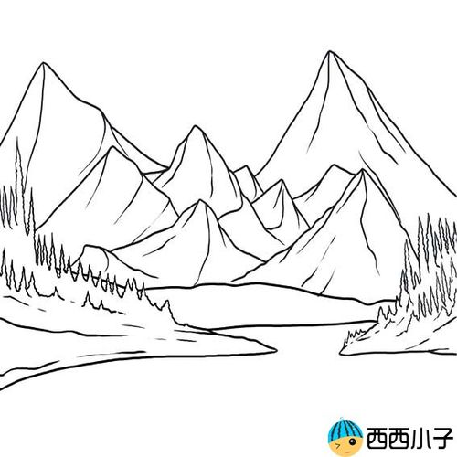 怎么画玉龙雪山简笔画,玉龙雪山是云南自然保护区,也是国家aaaaa级