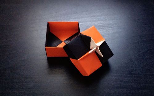 【折纸教程】【哈喽玛琳达】带手柄的四方盒子~又来一发实用折纸哟