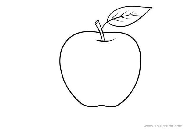 简笔画苹果的画法最简单