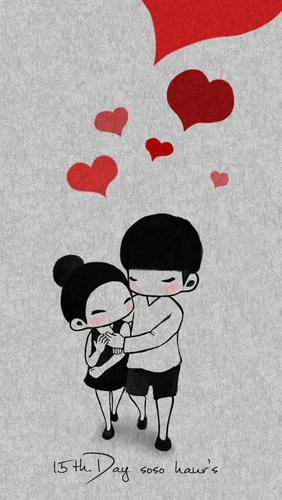 壁纸 情侣 可爱 唯美 动漫 漫画 背景图 文字 清新 欧美 日韩 手机
