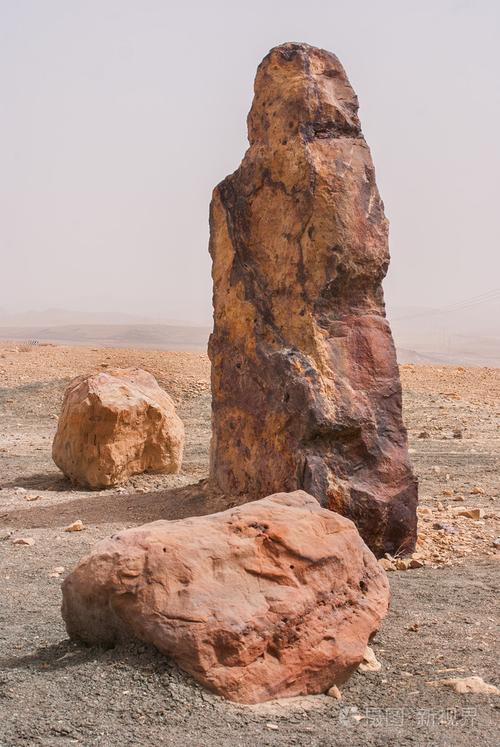 石头在口mizpe雷蒙内盖夫沙漠