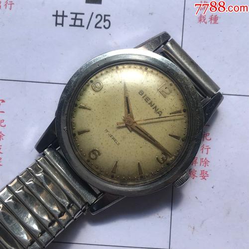 瑞士古董比恩那古董机械手表_手表/腕表_配件图片_收藏价格_7788钟表