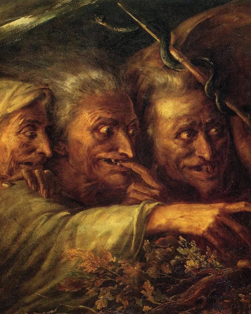 《麦克白三女巫》艺术家:亚历山大·玛丽·科林 (1798-1 - 抖音