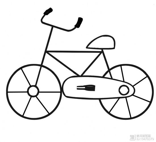 【简笔画】自行车的简笔画 分步画法
