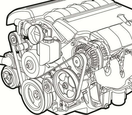 你知道引擎的简笔画是怎样的吗