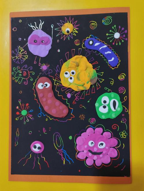 儿童画细菌家族们