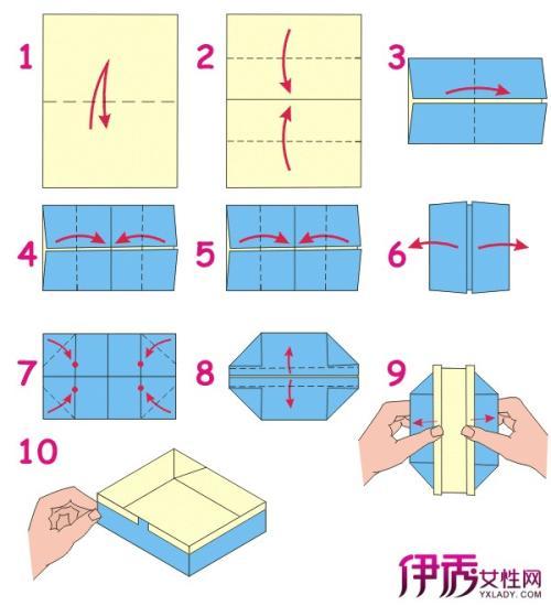 图宣传单页折纸能折什么 7步简单环保折纸盒折纸盒子