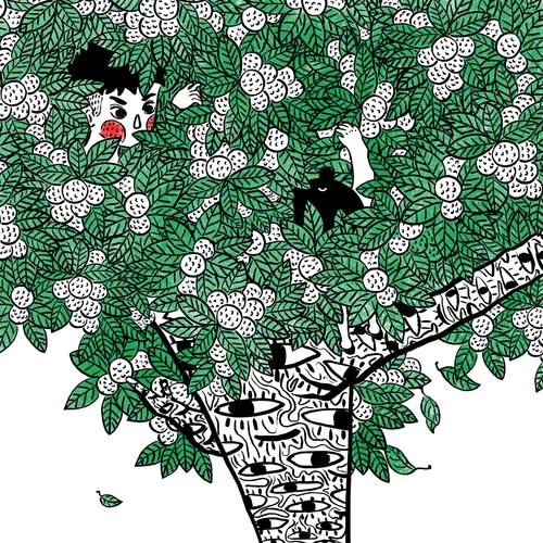 荔枝树|插画|儿童插画|thurscat - 原创作品 - 站酷 (zcool)