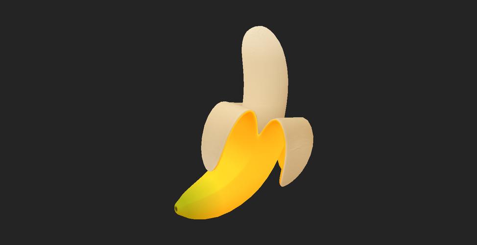 banana cartoon 3d model