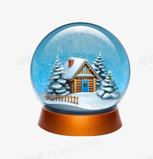 雪景水晶球
