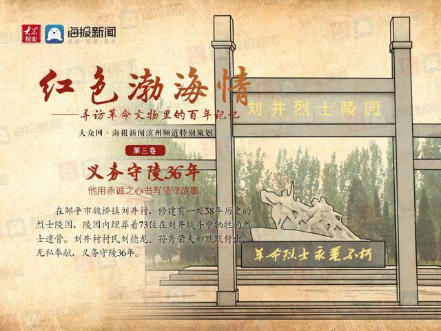 在邹平市魏桥镇刘井村,修建有一处58年历史的烈士陵园,陵园内埋葬着73