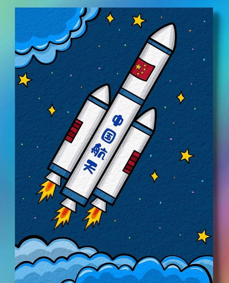航天火箭简笔画简单又好看的航天主题简笔画喜欢的不要错过哟#简笔画#