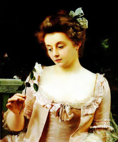 19世纪法国唯美女性人物油画作品古斯塔夫让雅凯