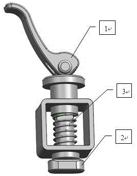 无需操作螺钉螺母的快速双保险锁紧机构的设计方法,适用手动快速操作