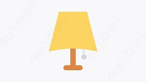 图片素材-194-灯-1lamp扁平卡通酒店和餐厅元素图标