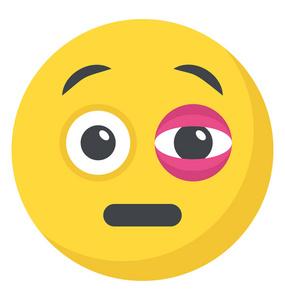 表情emoji眼肿的黑眼圈 emoji 表情照片