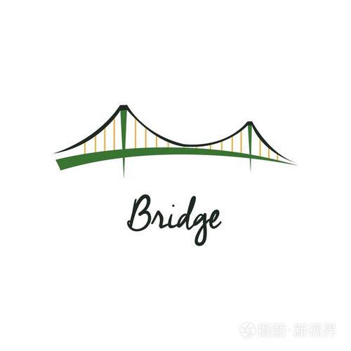 桥矢量标志图标